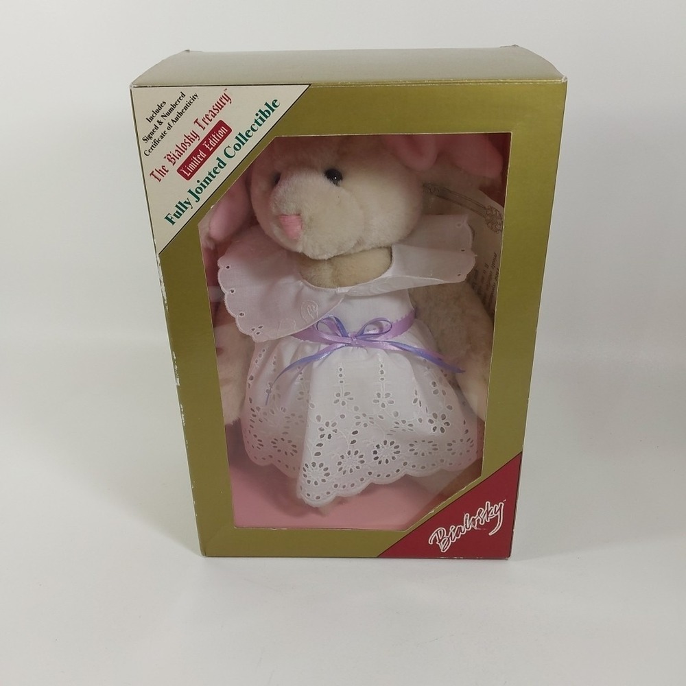 Open Box Vtg 1996 Bialosky Treasury Bunny Rabbit Easter KATIE Ltd Ed COA Plush